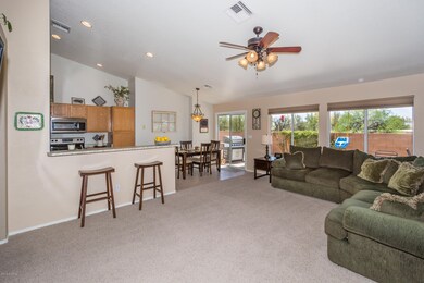family room-kitchen