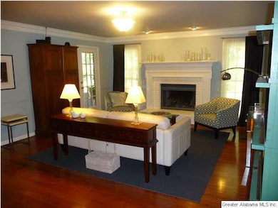 Beautiful family room with fireplace