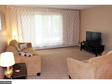 Living room with door to patio