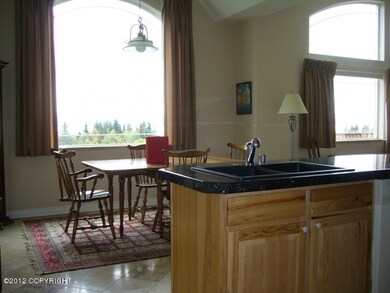 From kitchen looking into dining room