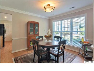 The dining room is large enough to accommodate mul