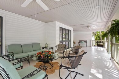 Another view of the large covered front porch with