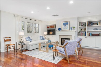 Lovely built ins and propane fireplace!