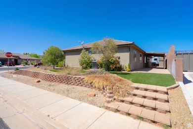 View of front of home with stucco siding
