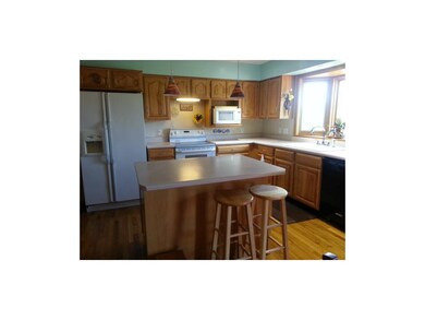 kitchen island and lots of counter space