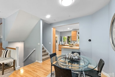 spacious dining space