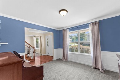 Beautiful white wainscoting in the dining room and