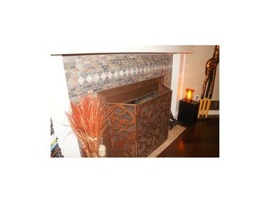 New Tile on Wood Burning Fireplace