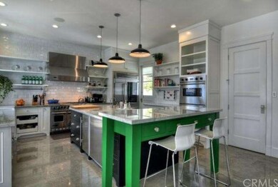 Professional kitchen with polished concrete floor,