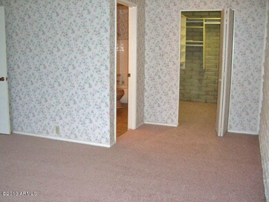 Master bedroom, walk-in closet