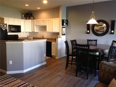 Kitchen and eating area