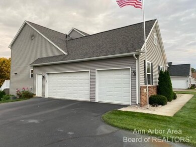 Oversized 3 car side entry garage!