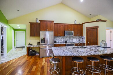 Kitchen with granite countertops