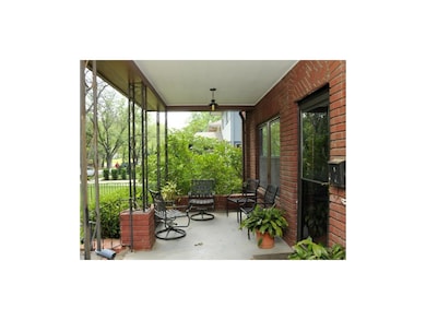 Room on the front porch for seating