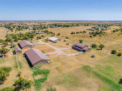 Aerial view with a rural view