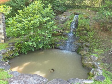 Entrance pool and waterfall