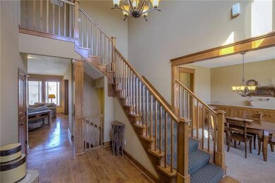 Impressive two story entry