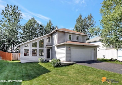 Landscaped lawn