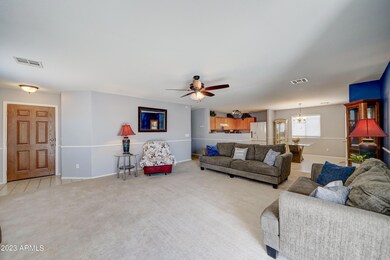 great room to kitchen & dining