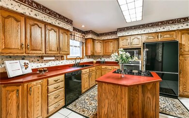 This Kitchen has loads of cabinet and counter spac