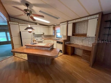 kitchen with built in seating space