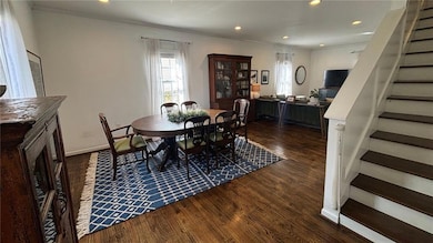 Beautiful hardwood flooring and wide open living s