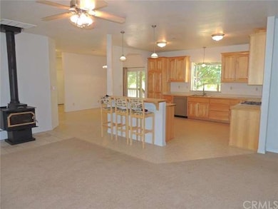 Kitchen open to the living room and separate dinin