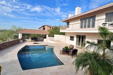 A View Of The Pool As You Walk Up