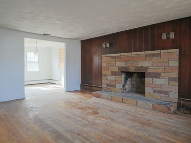 Living room with hardwoods