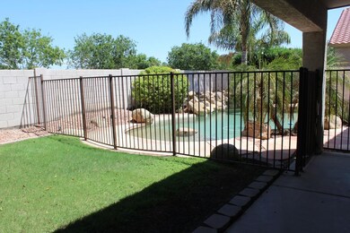 Fenced pool
