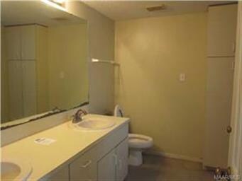 The master bath with double vanity