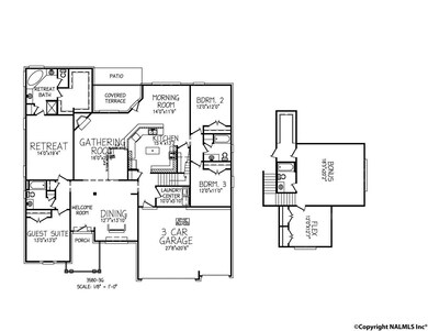 Plan layout offers flexibility with 4 bedrooms down & bonus + flex room up.  How would you use this space?