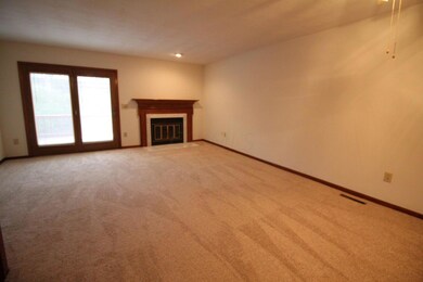 Living room with fireplace