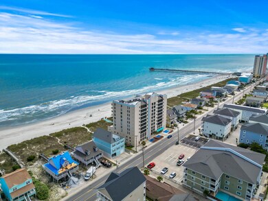 Drone / aerial view of extended coastline