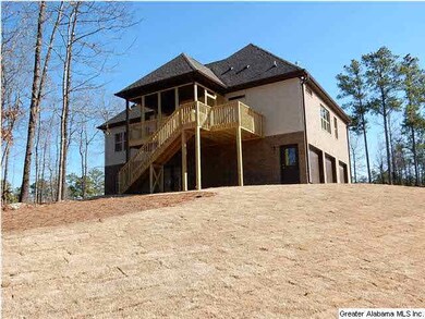 rear view.  Wooded back yard