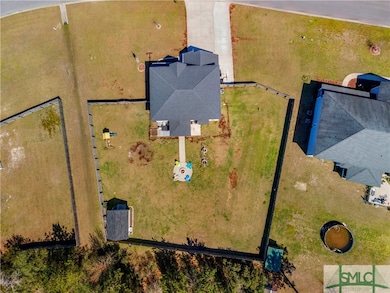 Bird-eye view of the property