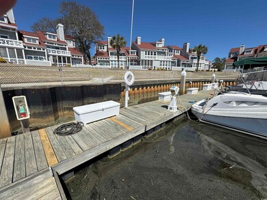 Dock area with a residential view