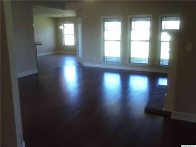 Looking into the Living Area with Hardwood Floors