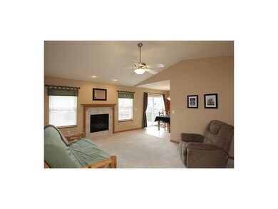 Great Room. Vaulted ceilings & fireplace