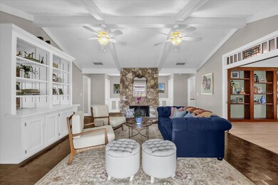 Great Room with Built-Ins & Decorative Fireplace