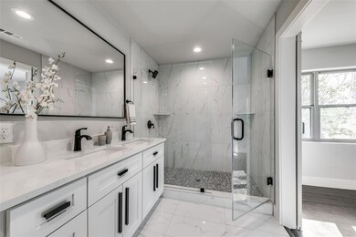Gorgeous master bathroom & all new! Ample and cris