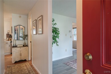 You will be greeted by a delightful foyer when you