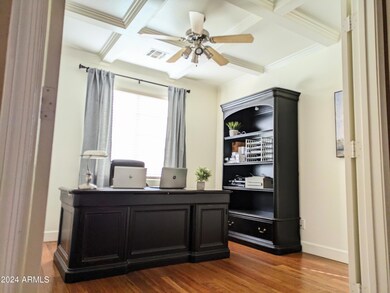 Coffered Ceiling in Office/Den