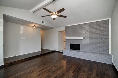 Wood burning fireplace