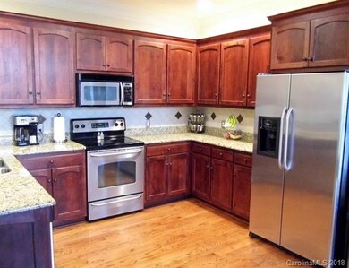 Open floor plan makes for easy work preparing meal