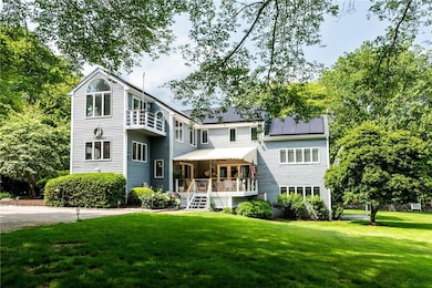 The is the south/southeast elevation of the home