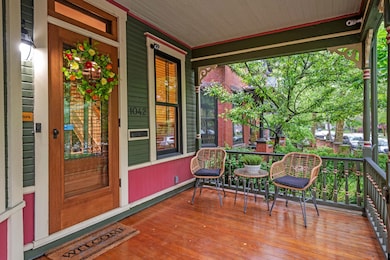 Spacious front porch