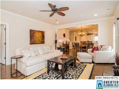 Fabulous open floor plan with living room, dining 