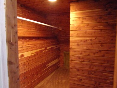 Cedar walk in closet