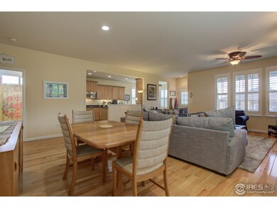 Dining room opens to living room